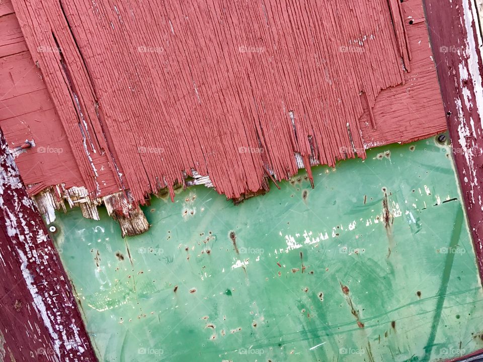 Old Painted Wood Abstract