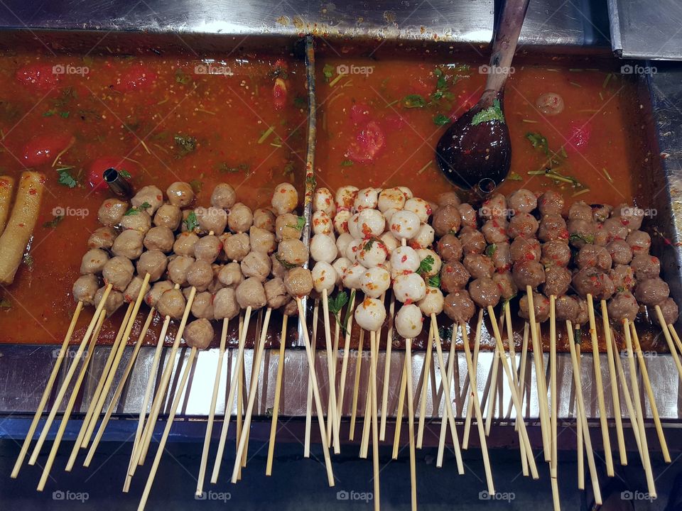 street food at the market