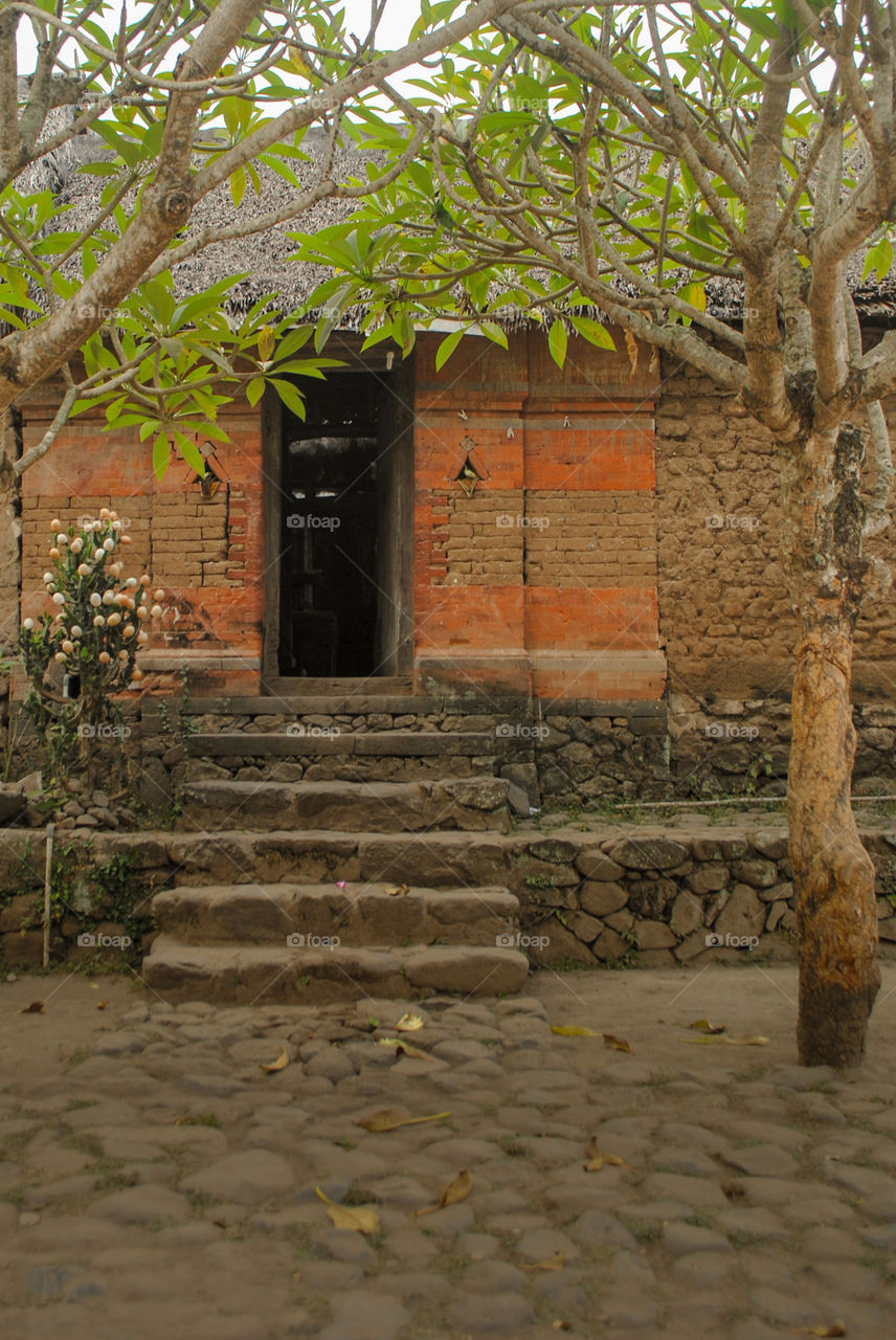 Balinese house in the tenganan village