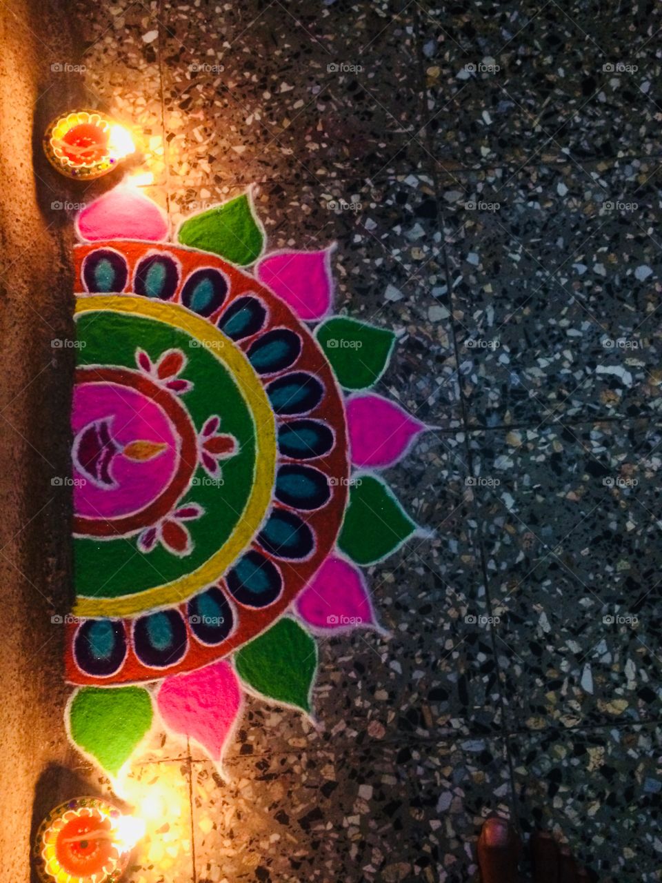Diwali rangoli..!! The featival of color