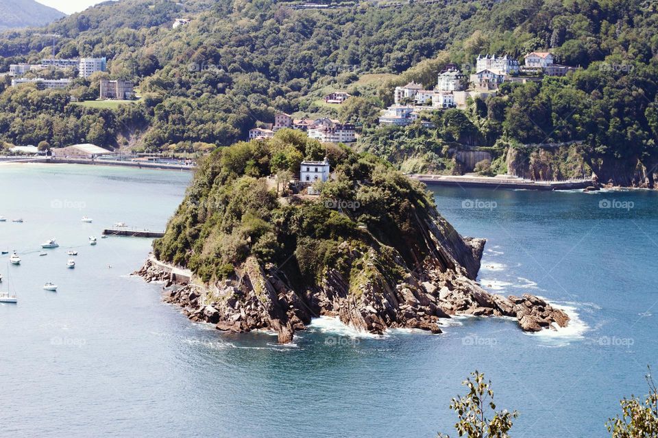 Island in San Sebastián, Spain
