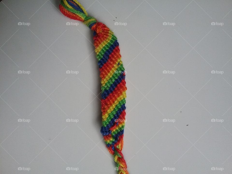 rainbow friendship bracelet