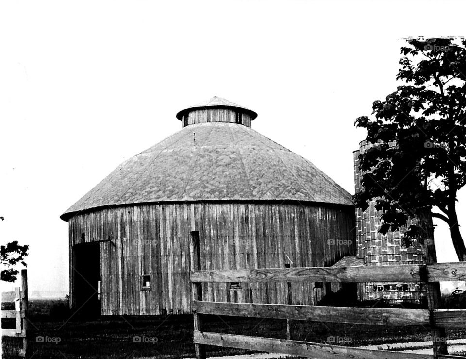 Old round barn that's now an inn. 