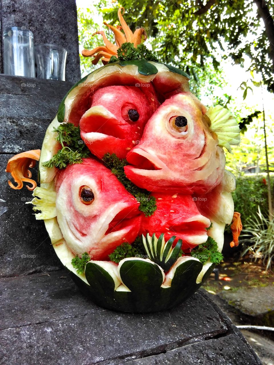 fruit carving (watermelon)