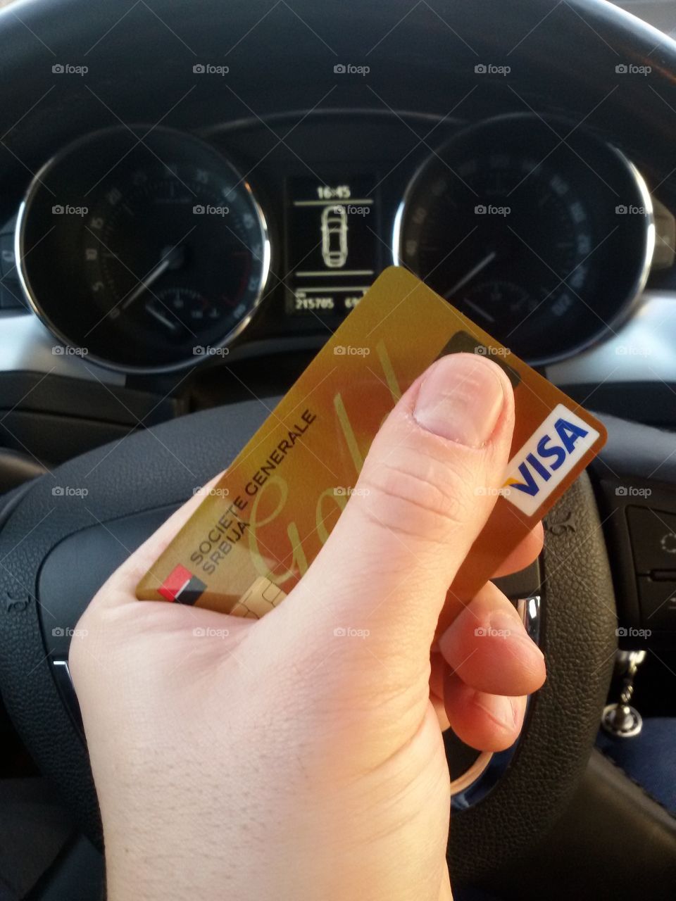 credit cards in the car travel. credit cards in the car travel