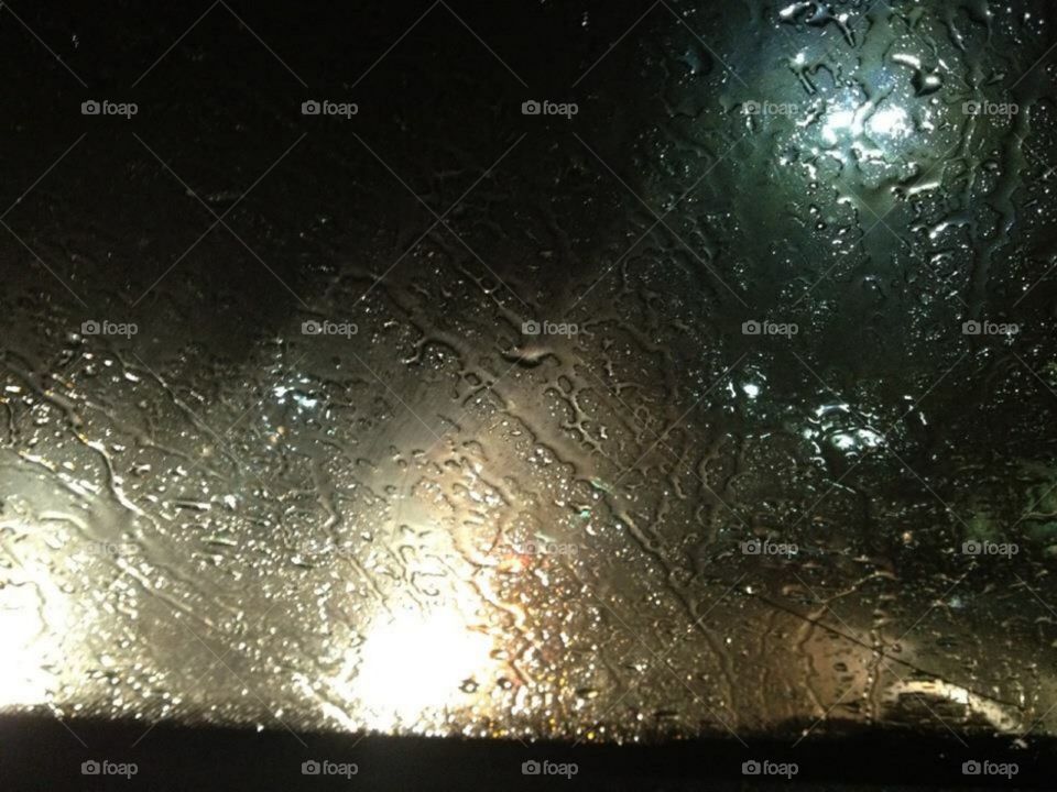 Water on the window