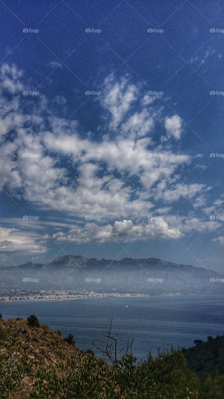 Clouds over Altea, Spain