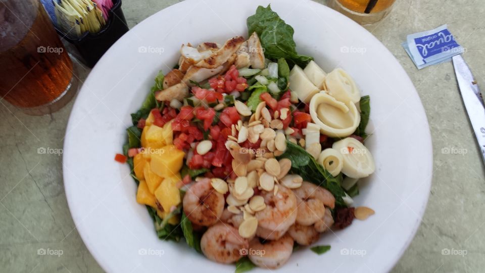 Fresh Mahi Salad with Shrimp