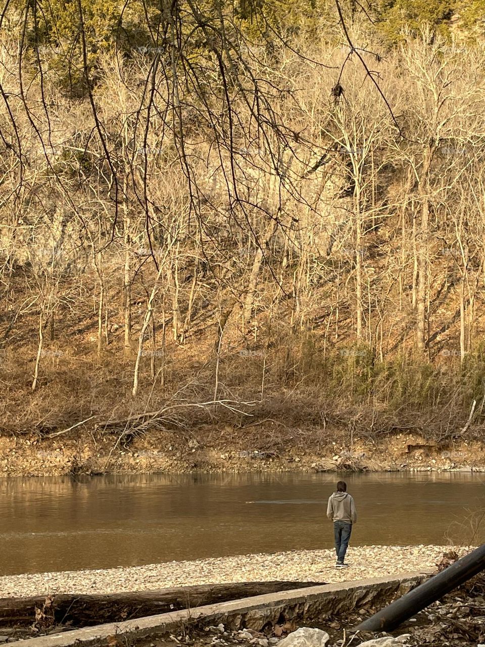 A stroll on the river. 