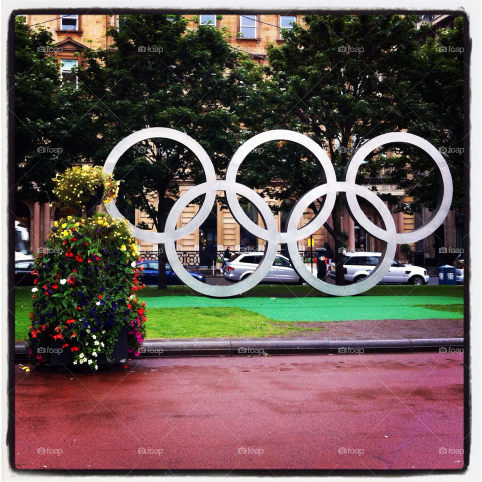city glasgow centre olympic rings by Jollibird