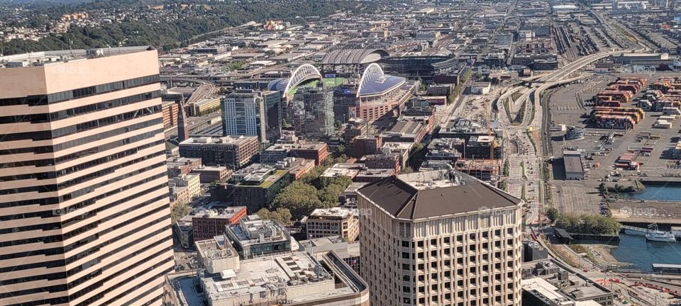 lumen field from above