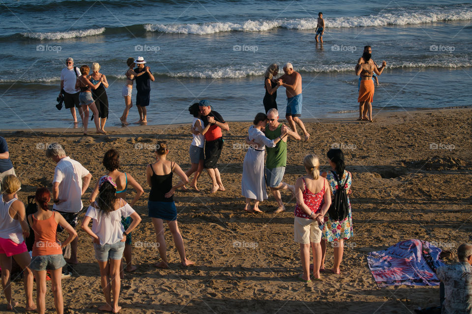 Tango en la playa