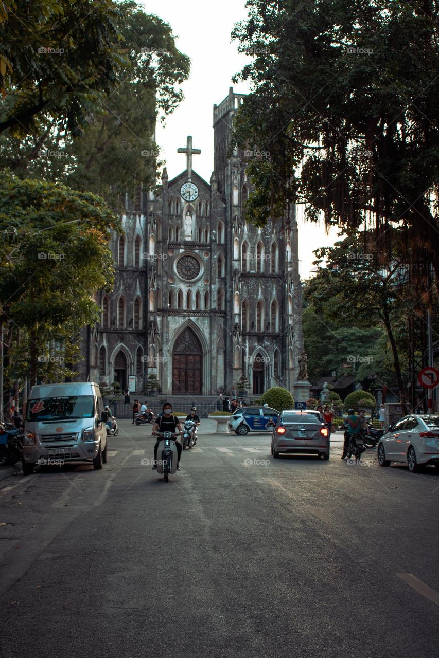 Catholic Church in Hanoi, Vietnam 