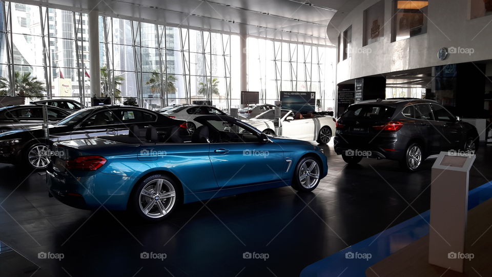 BMW car showroom