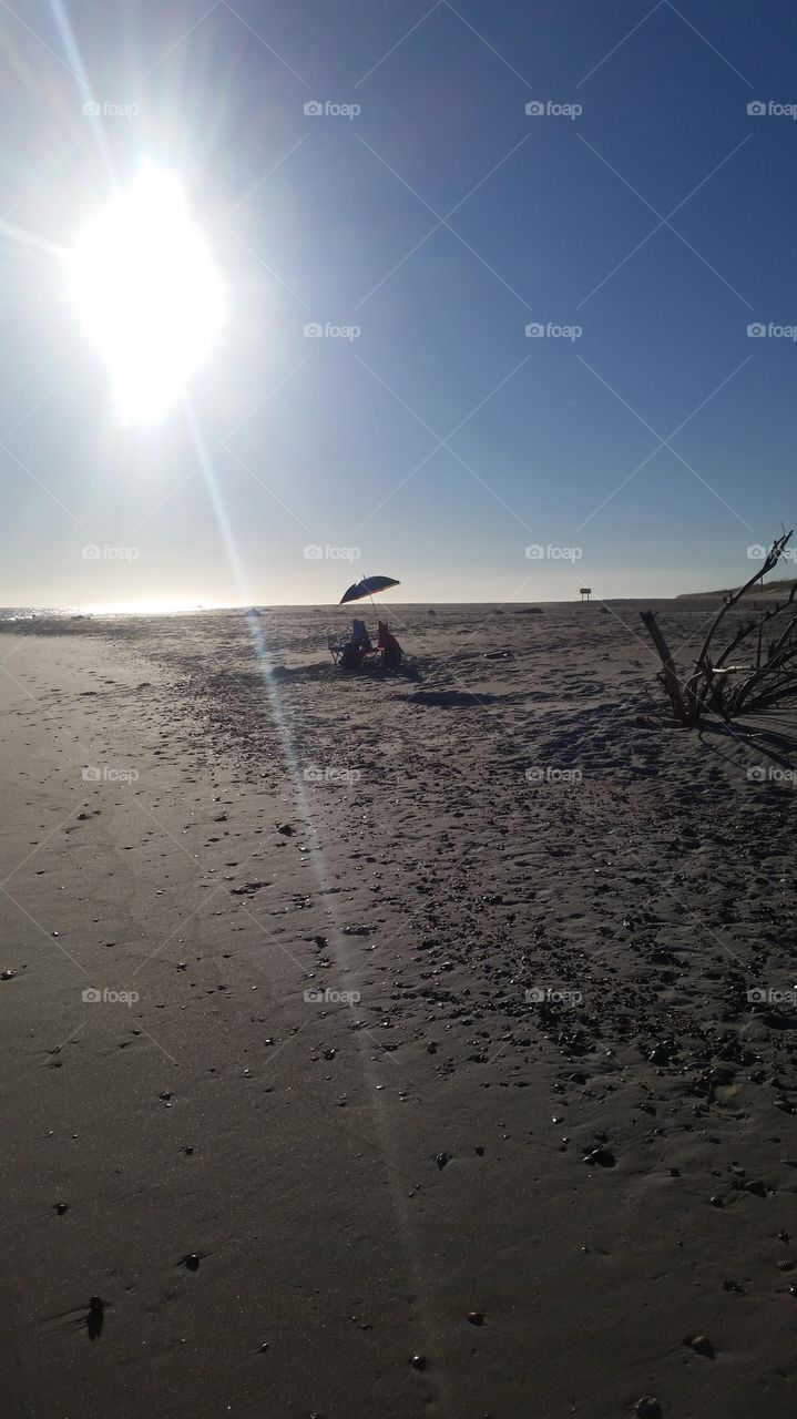 Beach scene