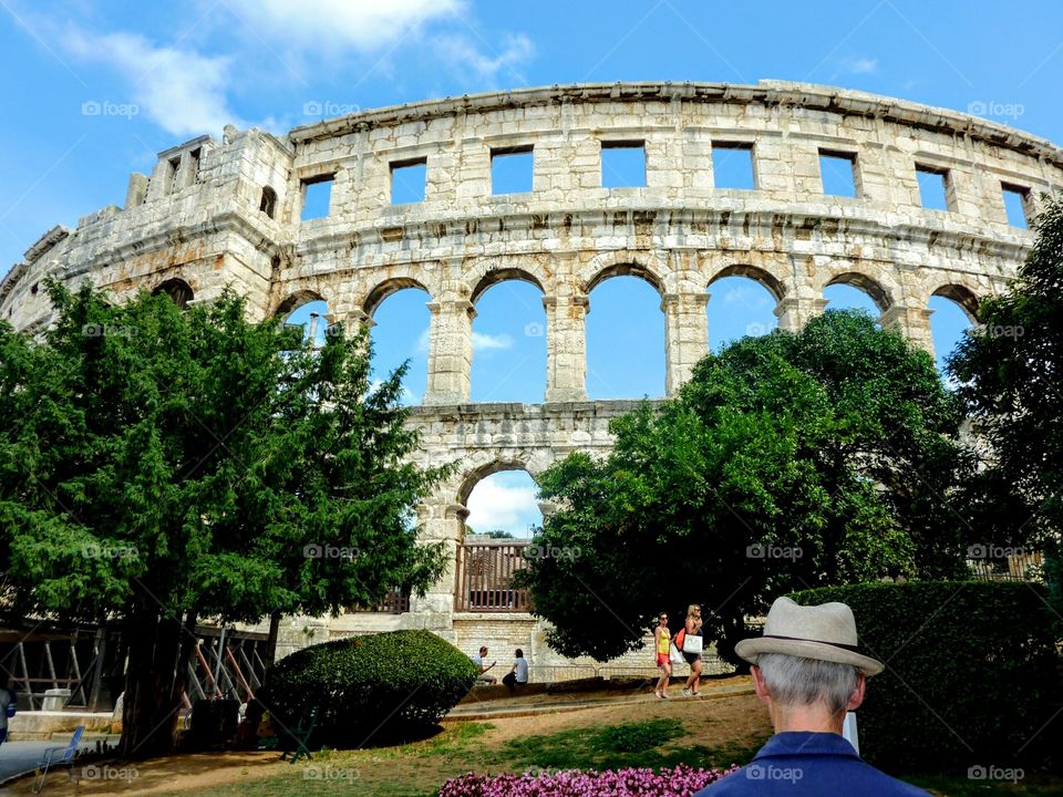 Roman Arena at Pula. croatia. istria