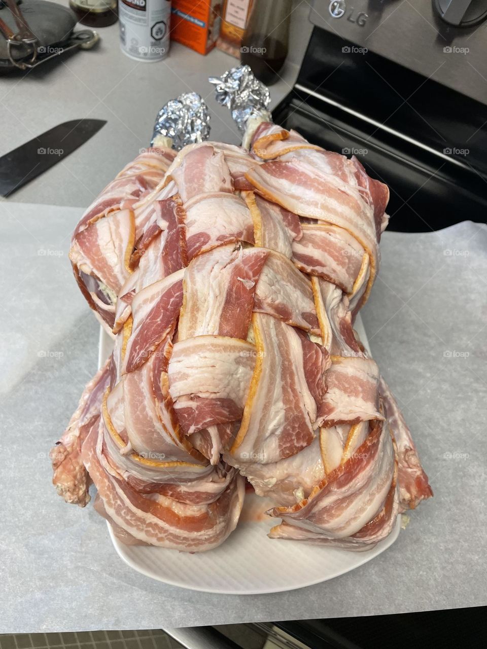 Bacon Wrapped Turkey 