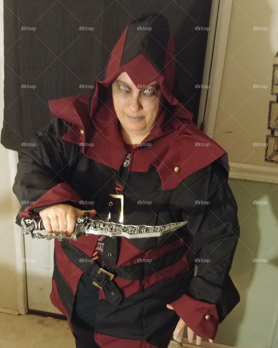 my Dark Brotherhood Assassin Halloween costume