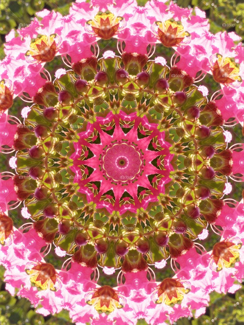 Graphic Design. Graphic Design from pink flower and leaves