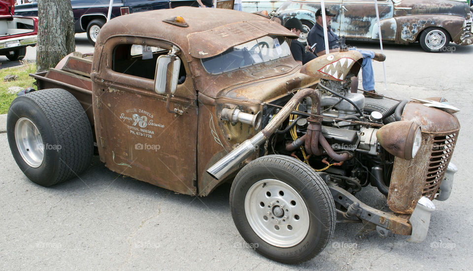 rat rod. at the car show 