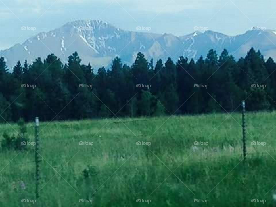 Pikes Peak in Colorado. At 14,115ft it is the highest summit of the southern Front Range of the Rocky Mountains.