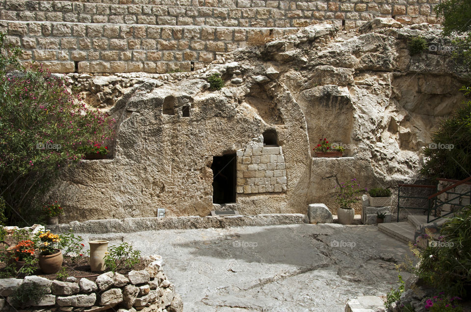 tomb of Jesus . Jesus tomb Jerusalem Israël 
