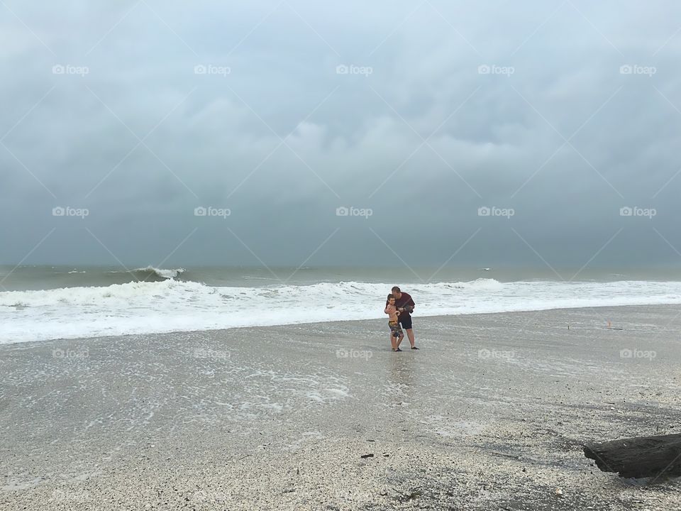 Embrace on the beach