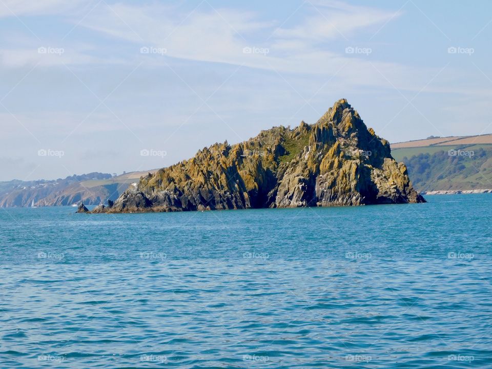 Play of light and shadow on the rock