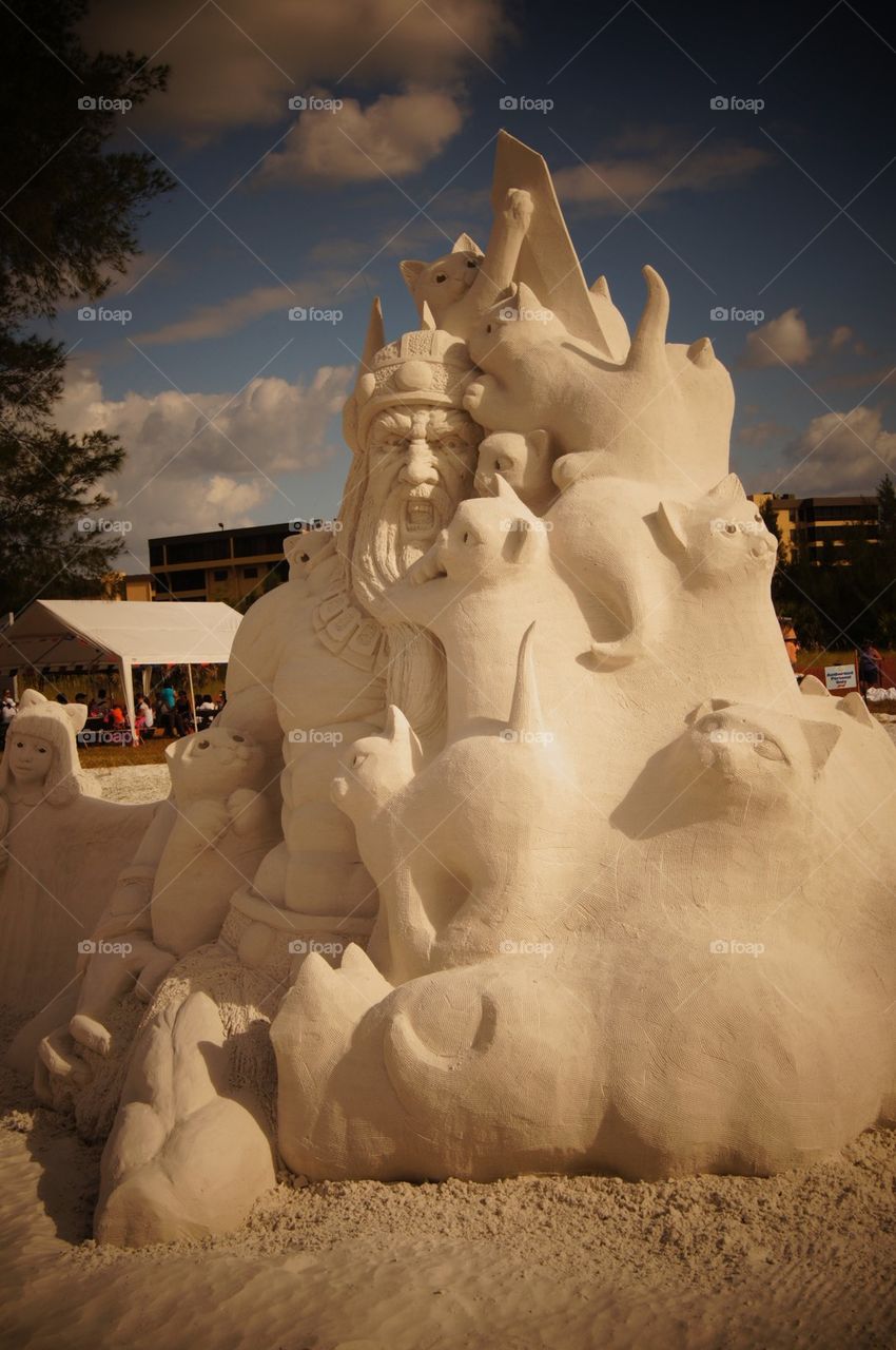 Sand sculpture 