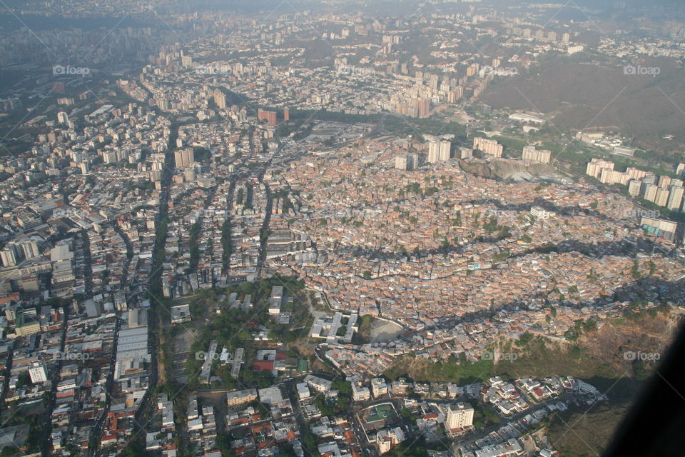 Aerial shot of Caracas 2007