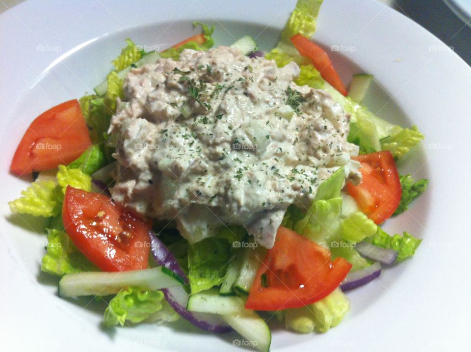 Tuna salad. Food