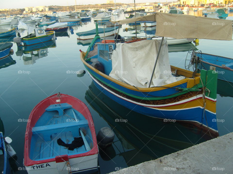Malta characteristic Maltese boat