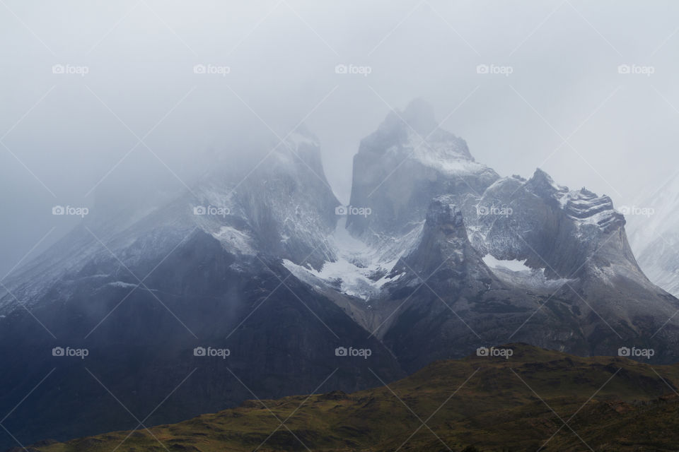 Mountains in Torres del Paine.