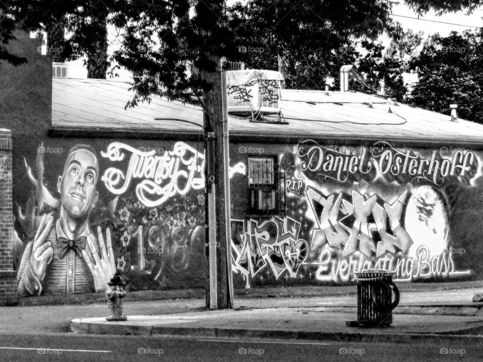 black and white graffiti art