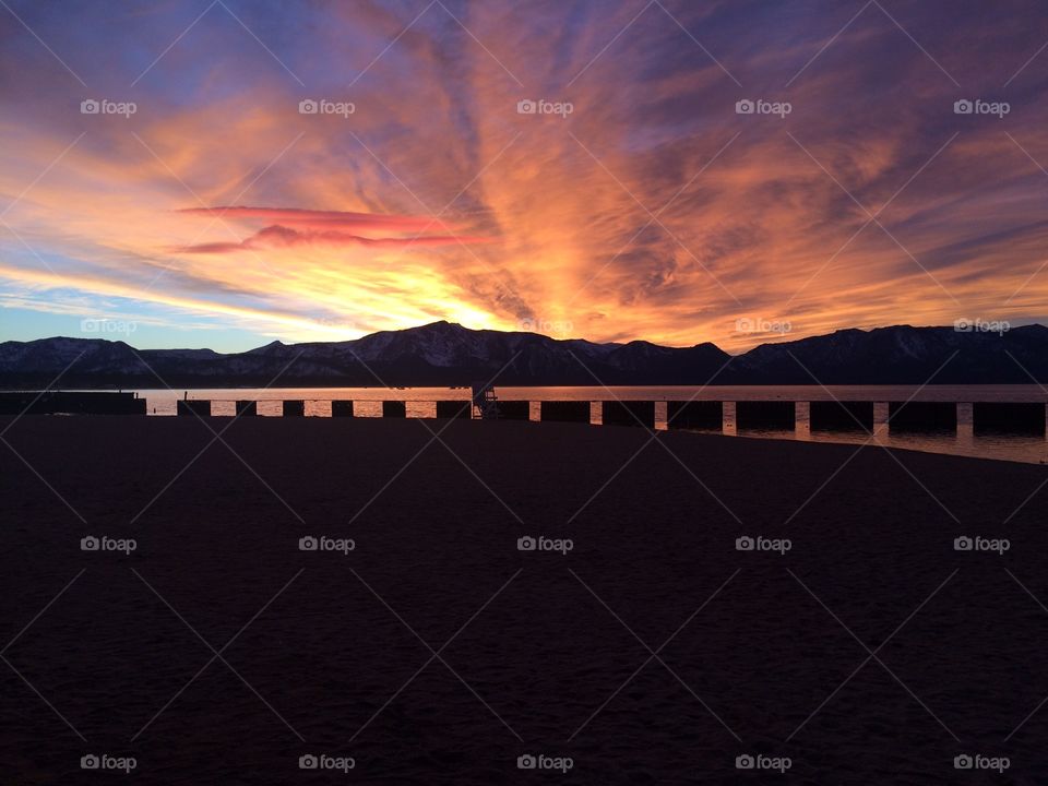 Sunset on Lake Tahoe 