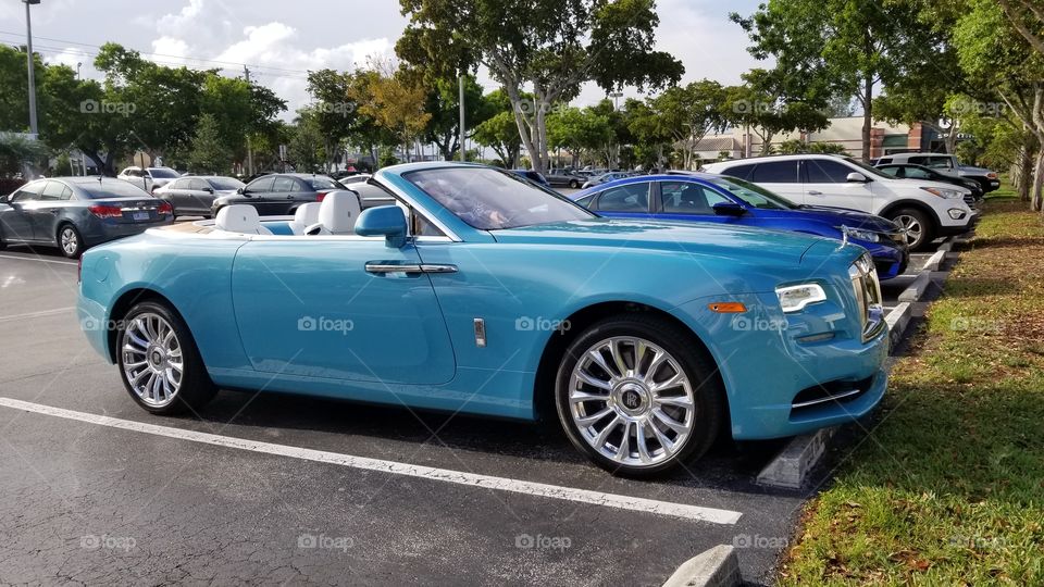 2019 Turquoise Rolls Royce Dawn