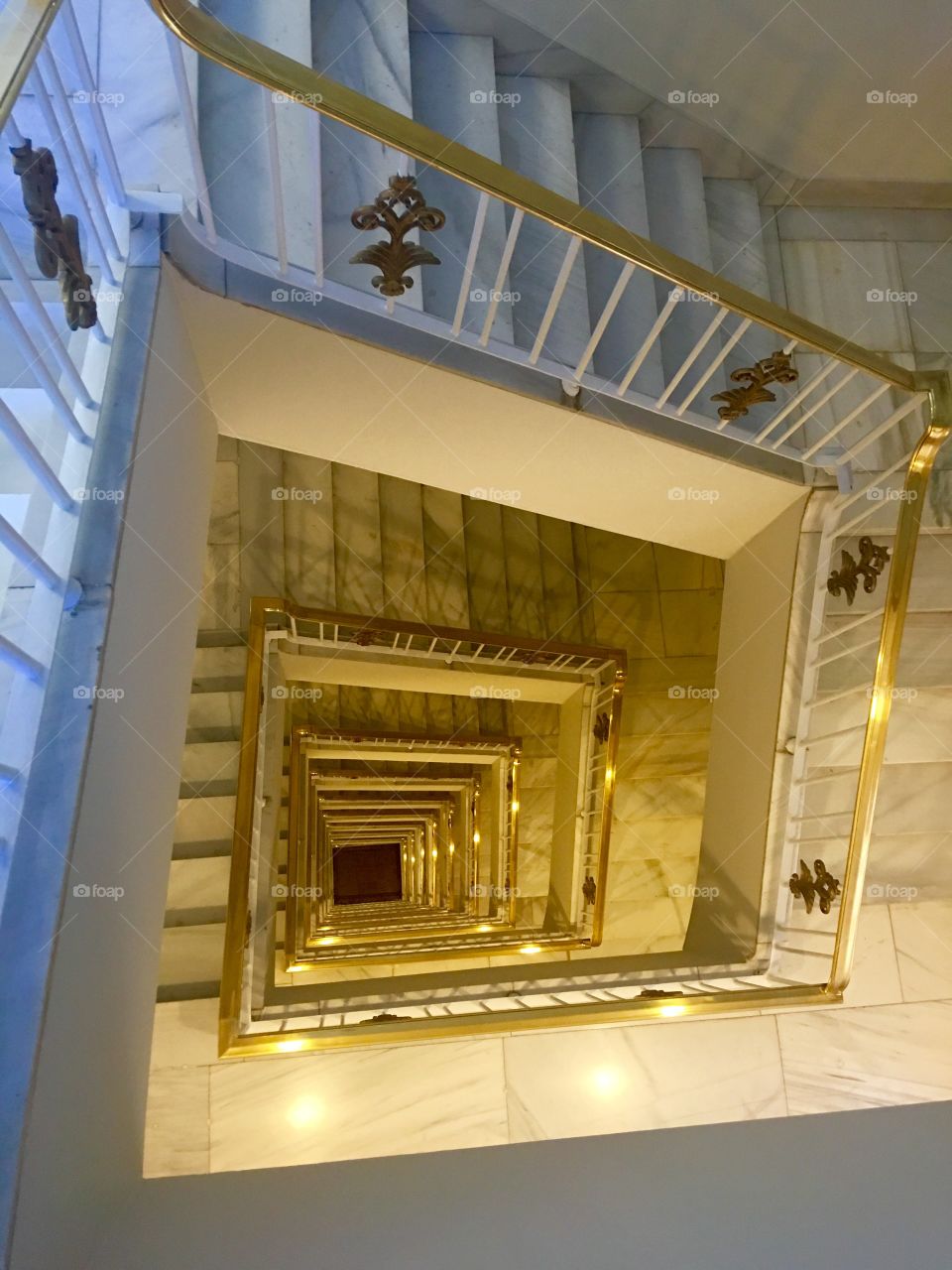Stairway at El Emperador Hotel in Madrid