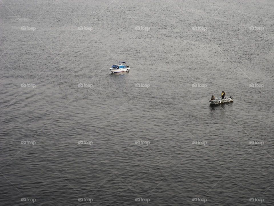 the Dnieper river in the city of Kyiv