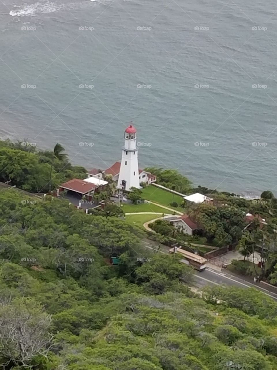 Lighthouse, Diamond Head, Oahu,  Hawaii