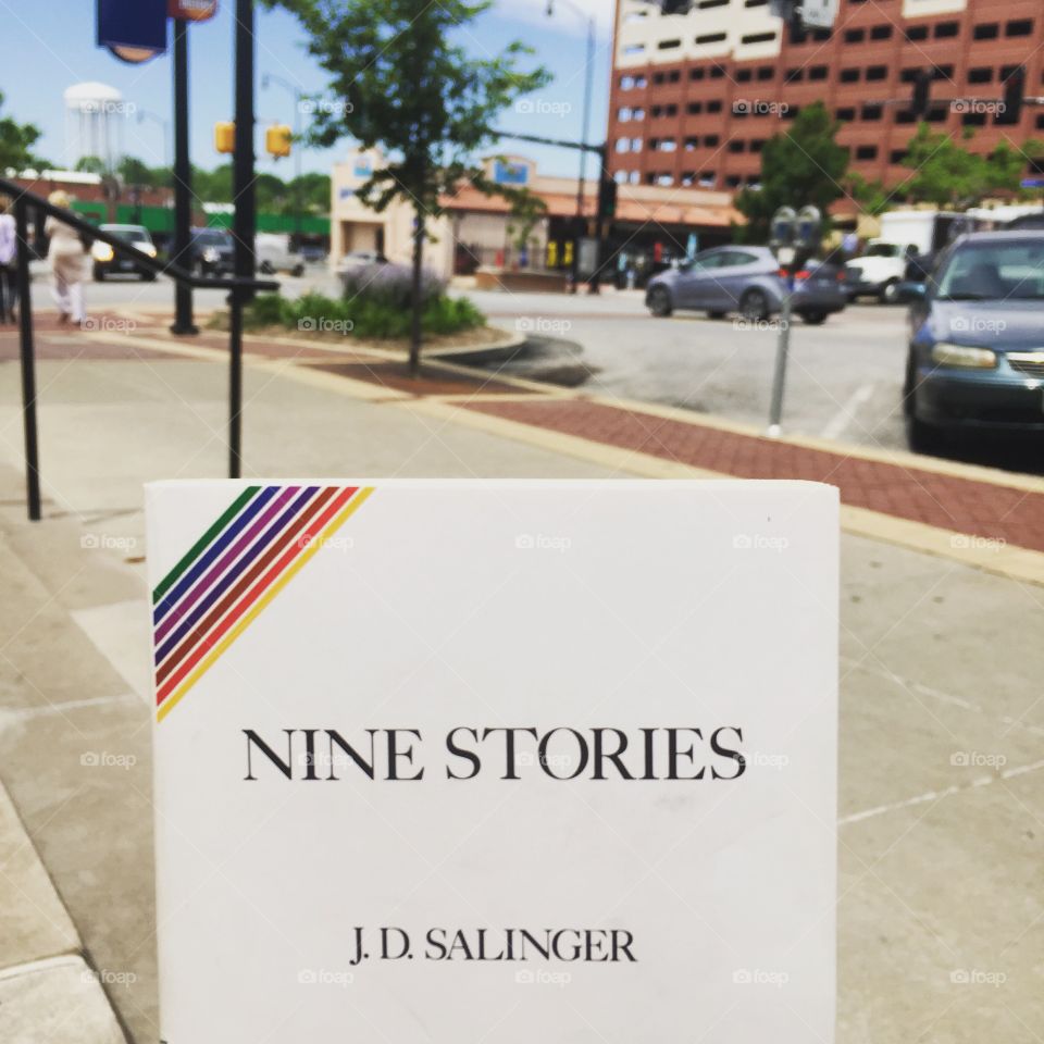 A book of short stories in downtown Columbia, MO.