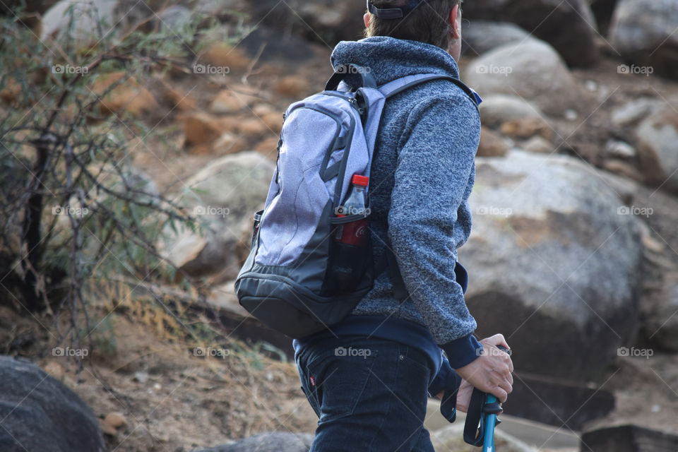 Hiking with coke 