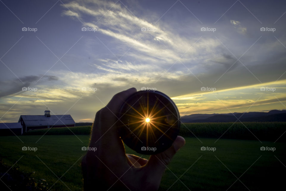 Farm and lens