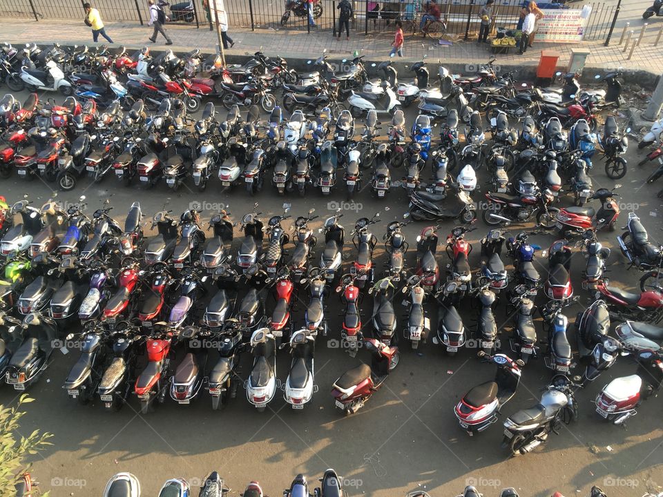 Bike Parking outside a railway station