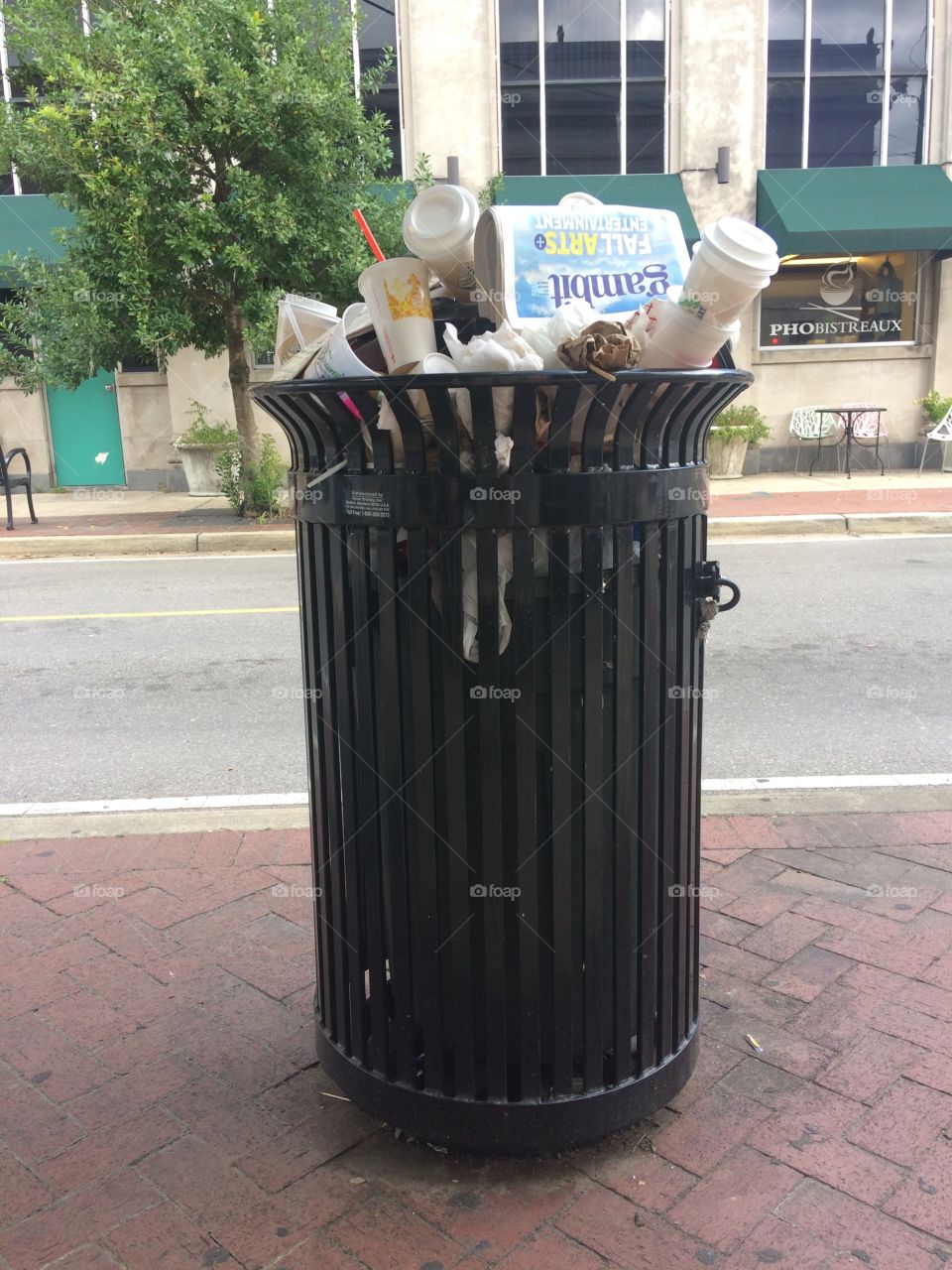 Heaping pile of garbage