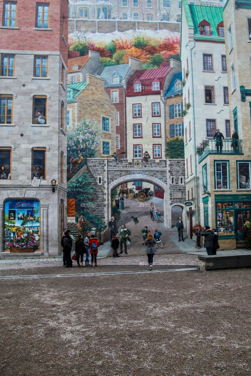 Quebec City, Mural art