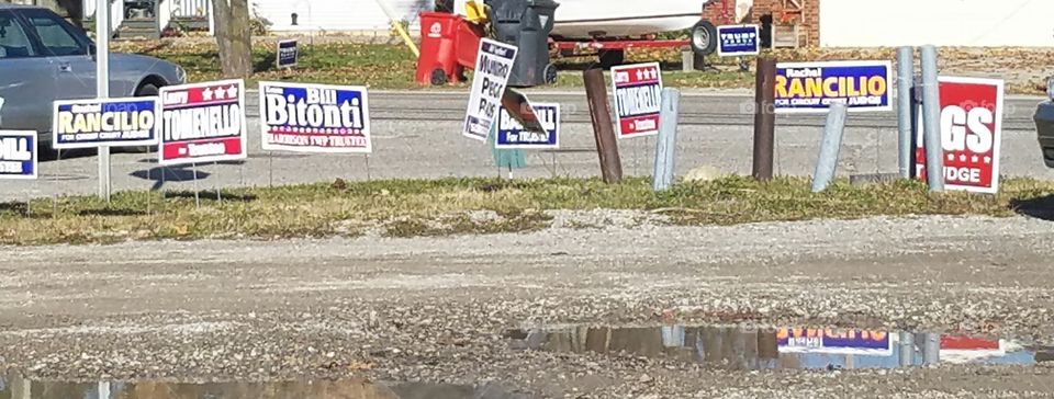 Election signs
