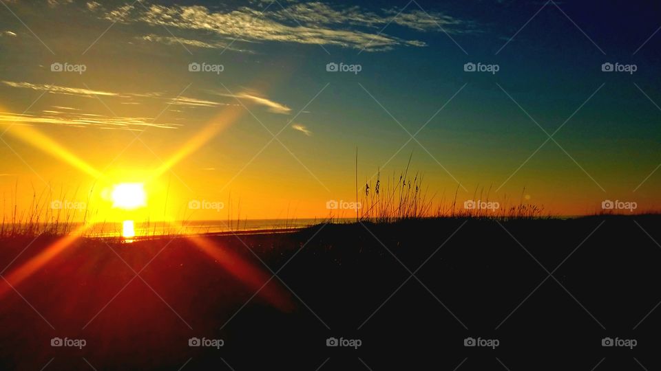 sunrise on the beach