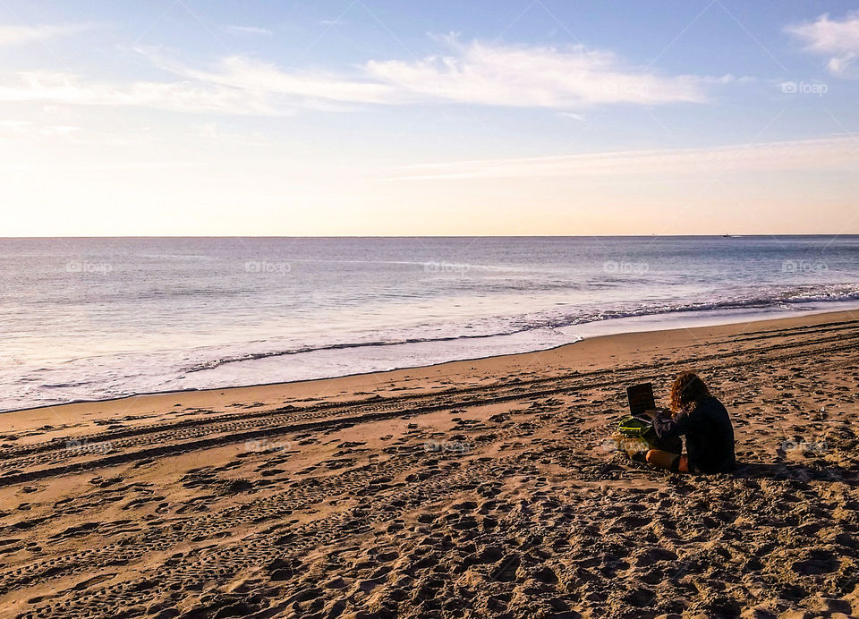 Water, Beach, Sand, No Person, Seashore