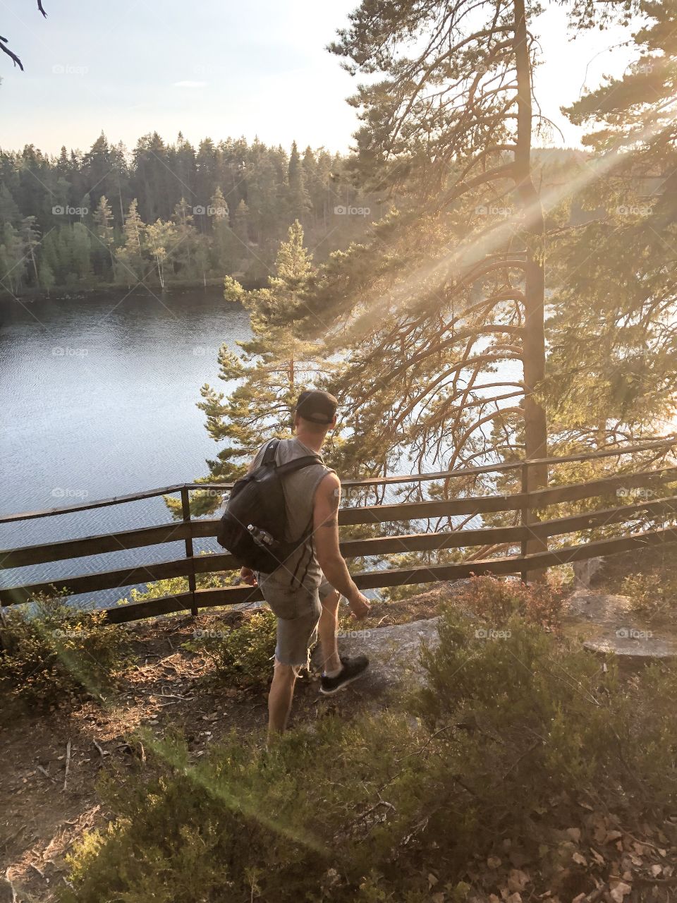 Man hiking