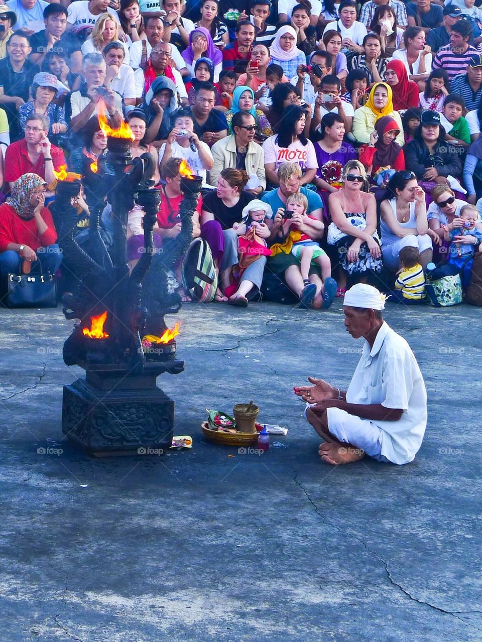 Kecak dance and prayer